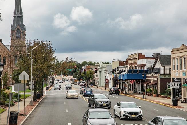 Charming view of downtown Caldwell’s Main Street with historic storefronts, local shops, and small-town atmosphere.